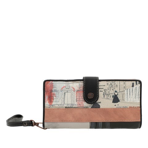 Anekke Geldbörse City Moments Large Wallet mit Handschlaufe Schwarz