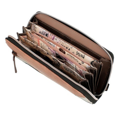 Anekke Geldbörse City Moments Wallet with a zip Schwarz