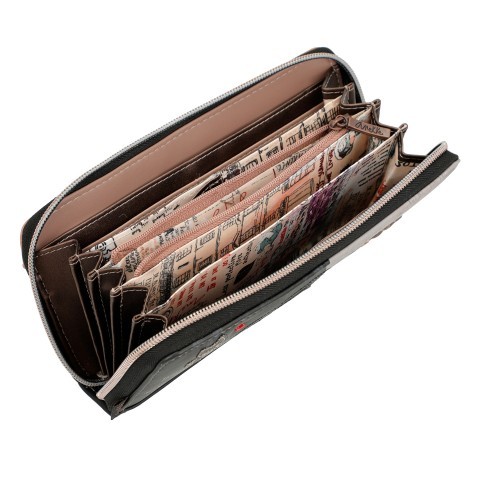 Anekke Geldbörse City Moments Wallet with a zip Schwarz