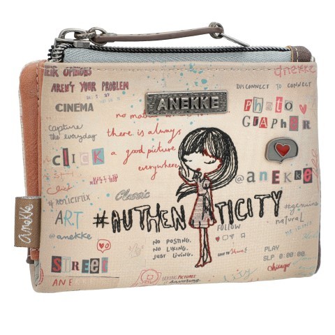 Anekke Geldbörse Authenticity Small Flexible Wallet Braun