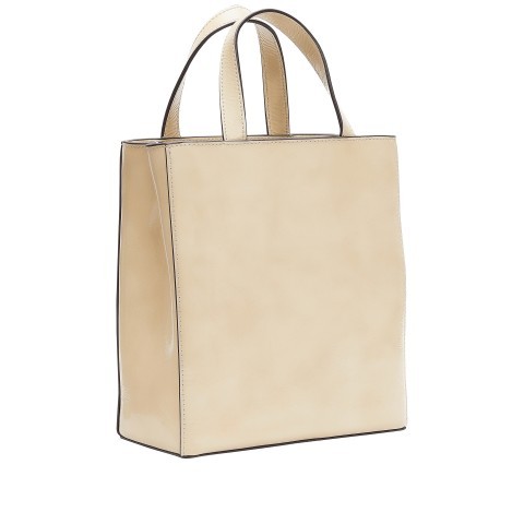 Liebeskind Berlin Handtasche Paper Bag Tote S Lackleder Vintage Linen