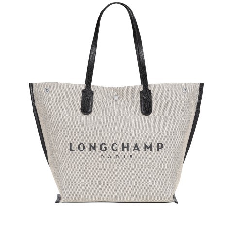 Longchamp Handtasche Roseau Canvas Essential Toile Ecru