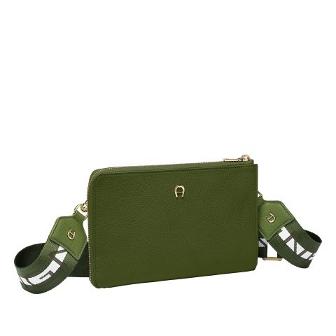 AIGNER Umhangetasche Clutch Zita Fashion Pouch Pesto Green