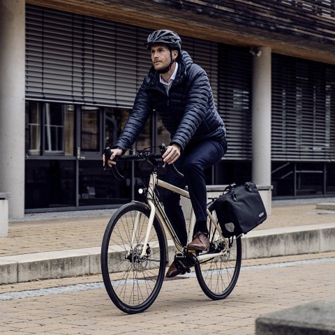 Fahrradtasche Office-Bag High Visibility Aktentasche mit  Hinterrad-Aufhängesystem Volumen 21 Liter Black Reflective