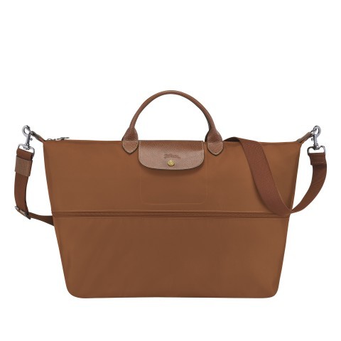 Longchamp Reisetasche Le Pliage erweiterbar Cognac