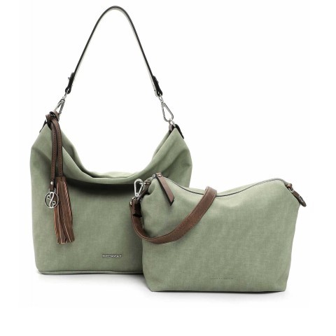 Tasche Elke Bag in Bag zweiteiliges Set Sage