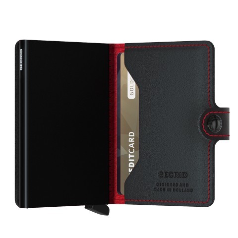 Secrid Geldbörse Miniwallet Perforated Black Red 