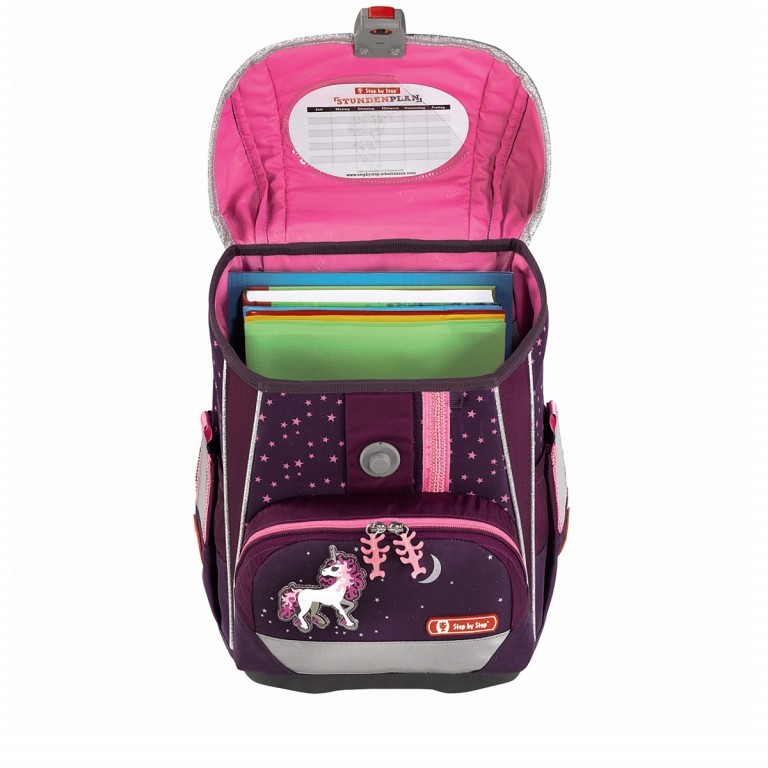 Schulranzen Light-2 Set 4-teilig Unicorn, Farbe: rosa/pink, Marke: Step by Step, Abmessungen in cm: 29x37.5x21, Bild 4 von 8