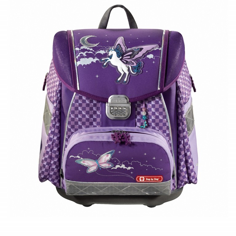 Schulranzen Touch Flash Set 5-teilig Pegasus Purple, Farbe: flieder/lila, Marke: Step by Step, Abmessungen in cm: 33x38.5x23.5, Bild 2 von 6