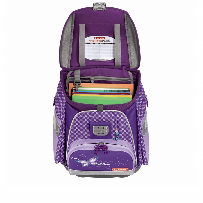 Schulranzen Touch Flash Set 5-teilig Pegasus Purple, Farbe: flieder/lila, Marke: Step by Step, Abmessungen in cm: 33x38.5x23.5, Bild 4 von 6