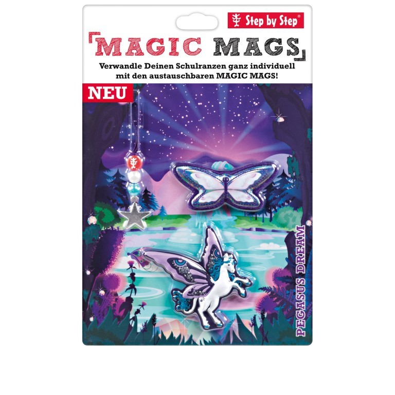 Sticker / Anhänger für Schulranzen Magic Mags Pegasus Dream, Farbe: taupe/khaki, Marke: Step by Step, EAN: 4047443358240, Bild 2 von 3