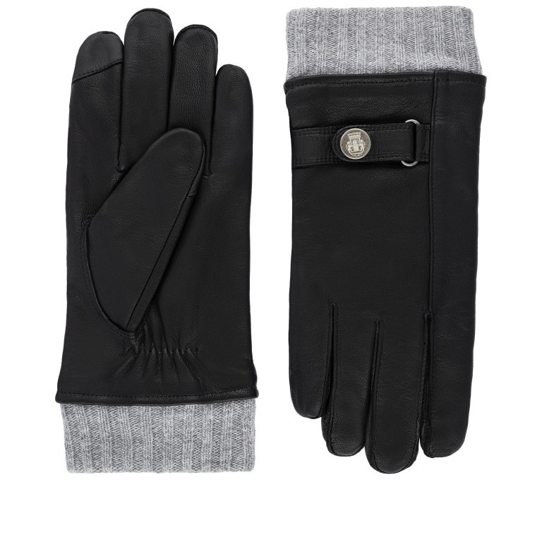 Handschuhe Dahlen für Herren mit Bedienfunktion für Touch Screens Größe 9 Black Grey, Farbe: schwarz, Marke: Roeckl, EAN: 4053071207829, Bild 1 von 1