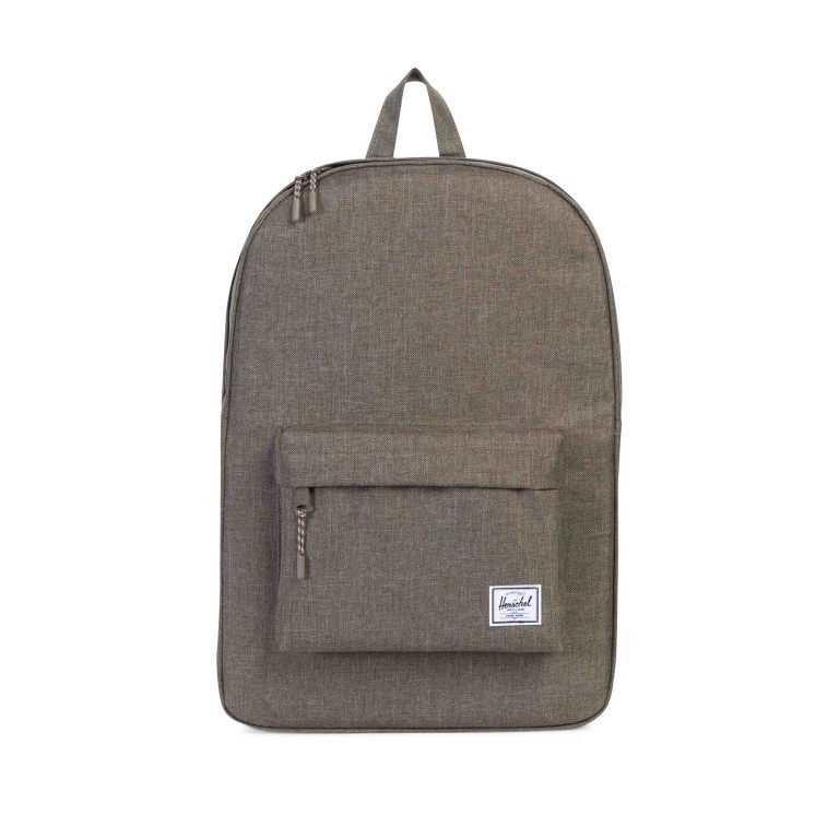 Rucksack Classic Volumen 21 Liter Canteen Crosshatch, Farbe: grün/oliv, Marke: Herschel, EAN: 0828432108961, Abmessungen in cm: 28x45x12, Bild 1 von 4