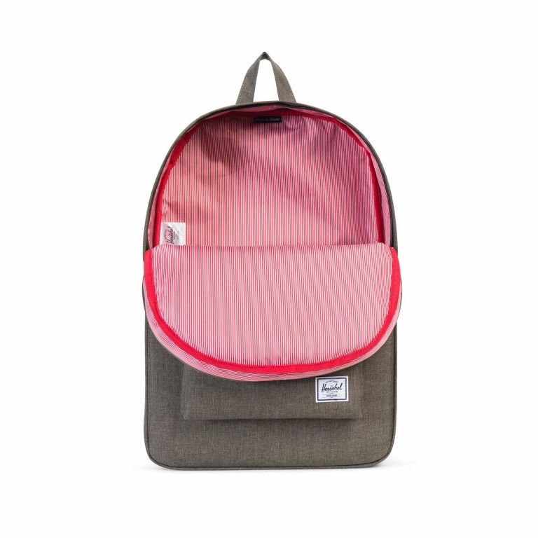 Rucksack Classic Volumen 21 Liter Canteen Crosshatch, Farbe: grün/oliv, Marke: Herschel, EAN: 0828432108961, Abmessungen in cm: 28x45x12, Bild 3 von 4