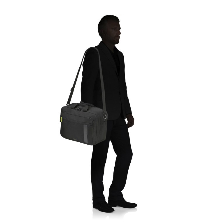 Flugumhänger / Rucksack Work-E 3-Way Boardtasche mit Laptopfach 15.6 Zoll Black, Farbe: schwarz, Marke: American Tourister, EAN: 5400520116949, Abmessungen in cm: 40.5x31x23, Bild 8 von 15