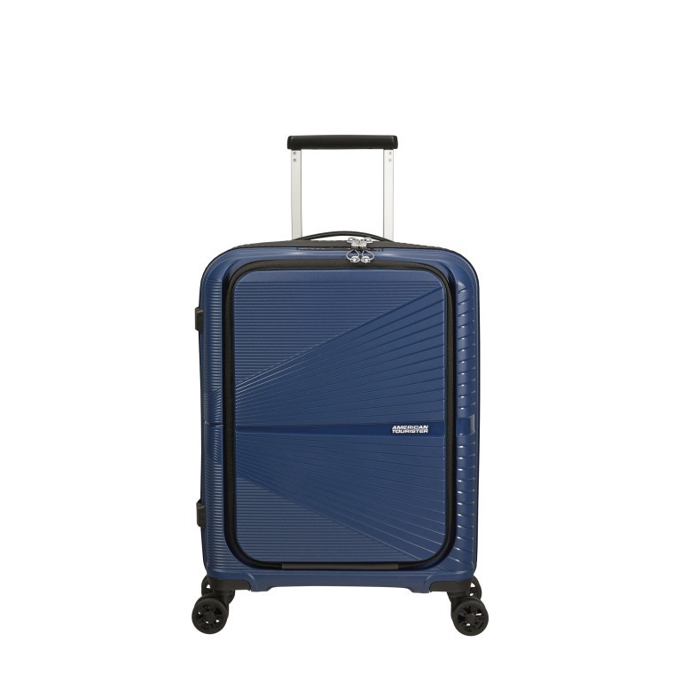Koffer Airconic Spinner 55 mit Laptopfach 15.6 Zoll Midnight Navy, Farbe: blau/petrol, Marke: American Tourister, EAN: 5400520081087, Abmessungen in cm: 55x40x23, Bild 1 von 10