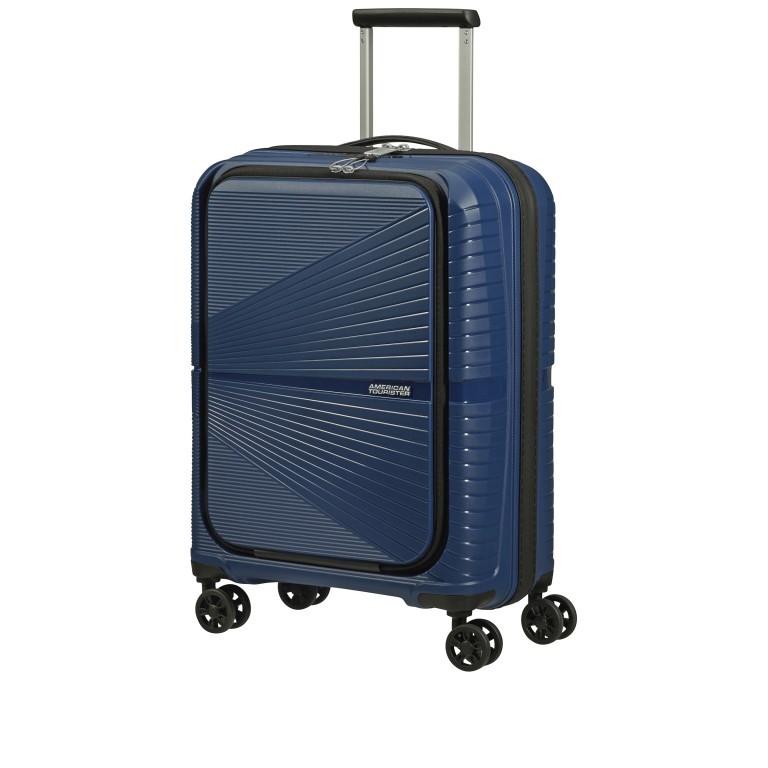 Koffer Airconic Spinner 55 mit Laptopfach 15.6 Zoll Midnight Navy, Farbe: blau/petrol, Marke: American Tourister, EAN: 5400520081087, Abmessungen in cm: 55x40x23, Bild 2 von 10