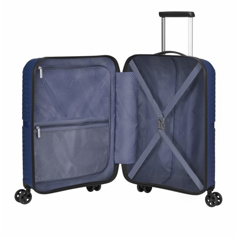 Koffer Airconic Spinner 55 mit Laptopfach 15.6 Zoll Midnight Navy, Farbe: blau/petrol, Marke: American Tourister, EAN: 5400520081087, Abmessungen in cm: 55x40x23, Bild 7 von 10