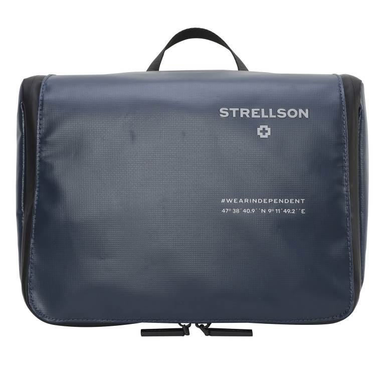 Kulturbeutel Stockwell 2.0 Washbag Benny LHZ Dark Blue, Farbe: blau/petrol, Marke: Strellson, EAN: 4048835099161, Abmessungen in cm: 28x21x13, Bild 1 von 6