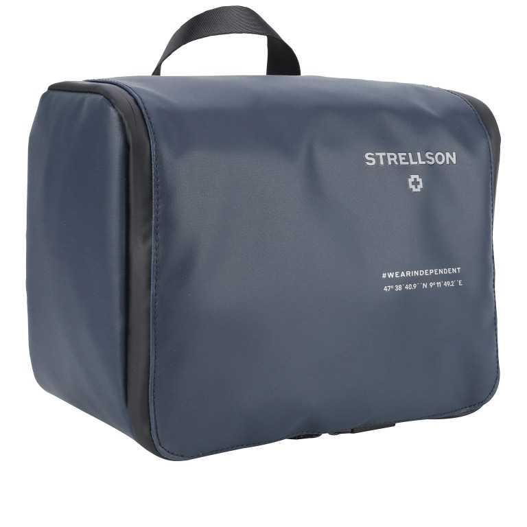 Kulturbeutel Stockwell 2.0 Washbag Benny LHZ Dark Blue, Farbe: blau/petrol, Marke: Strellson, EAN: 4048835099161, Abmessungen in cm: 28x21x15, Bild 2 von 8