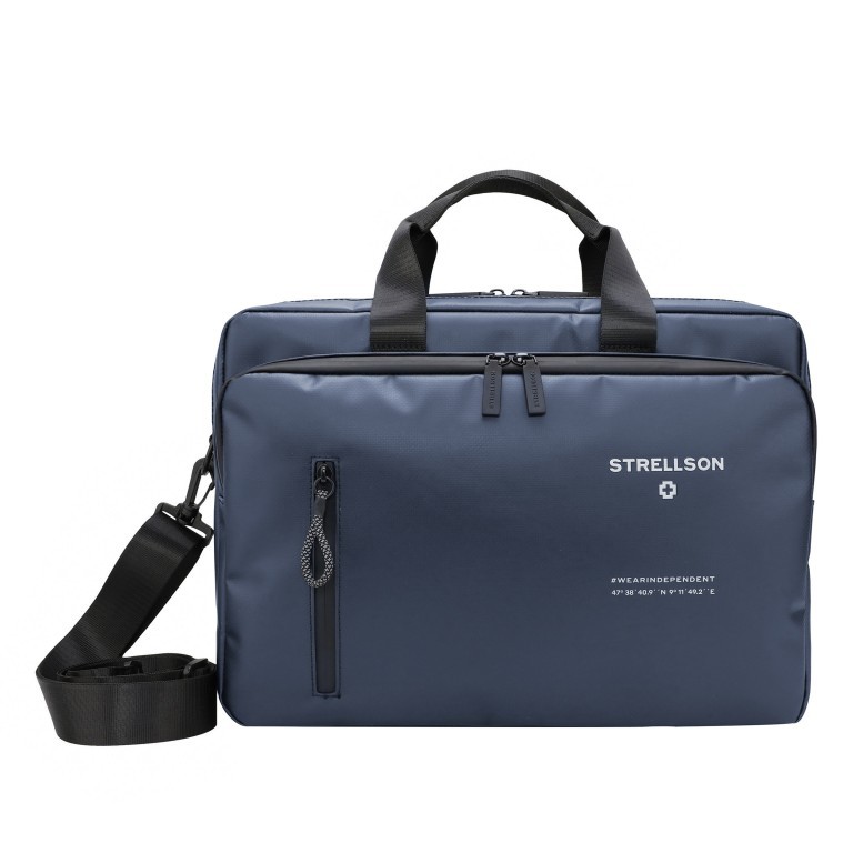 Aktentasche Stockwell 2.0 Briefbag Charles MHZ Dark Blue, Farbe: blau/petrol, Marke: Strellson, EAN: 4048835099123, Abmessungen in cm: 39x28x13, Bild 1 von 7