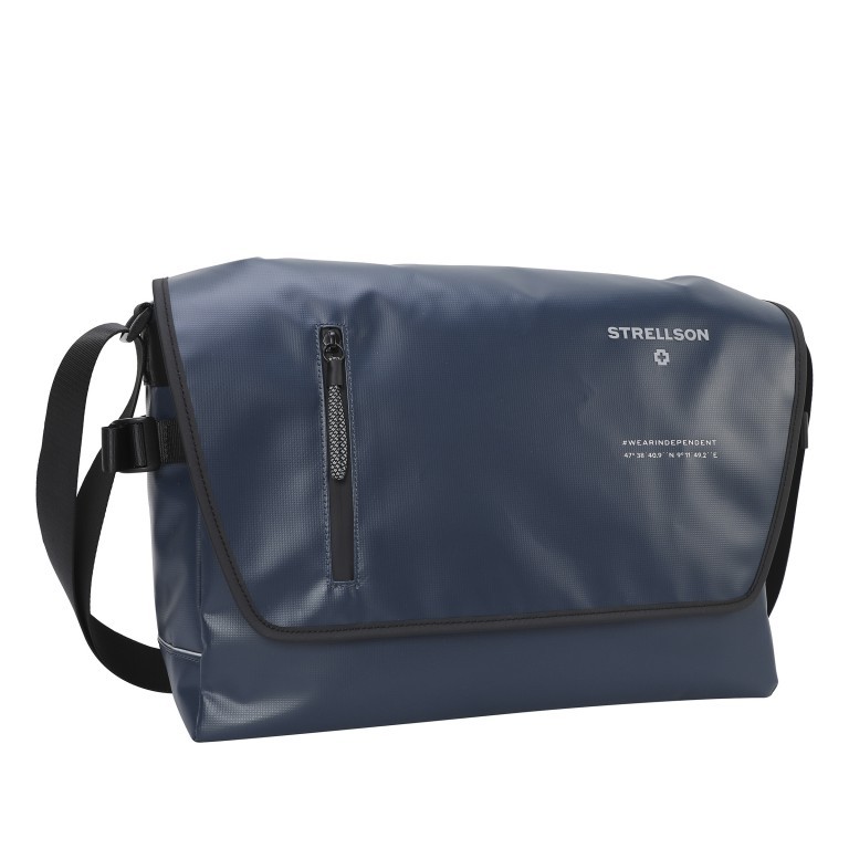 Kuriertasche Stockwell 2.0 Messenger Dorian LHF Dark Blue, Farbe: blau/petrol, Marke: Strellson, EAN: 4048835099130, Abmessungen in cm: 38x27x12, Bild 2 von 7