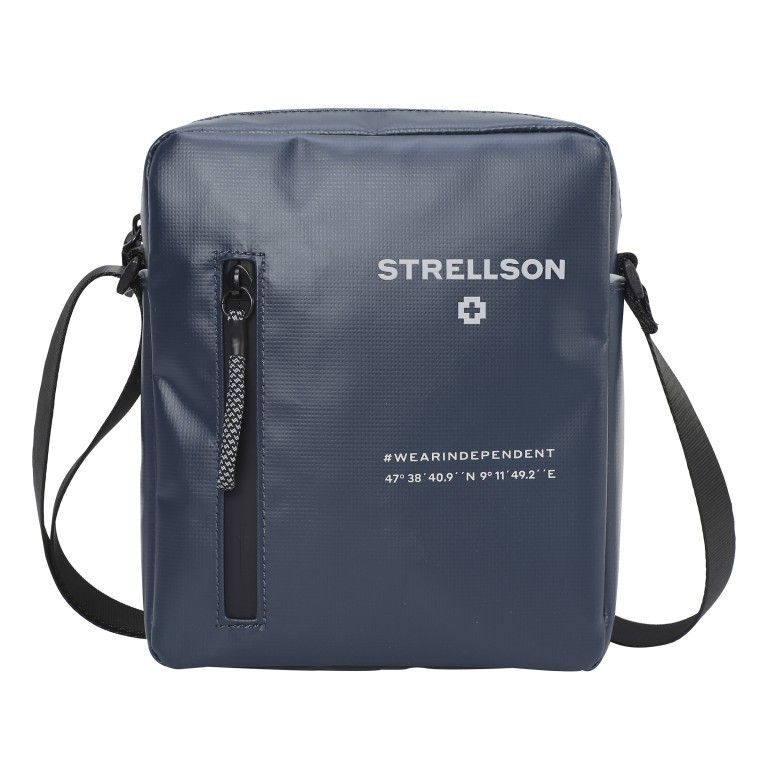 Umhängetasche Stockwell 2.0 Shoulderbag Marcus XSVZ Dark Blue, Farbe: blau/petrol, Marke: Strellson, EAN: 4048835099208, Abmessungen in cm: 18x21.5x5.5, Bild 1 von 7