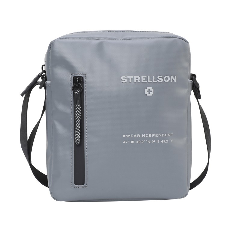 Umhängetasche Stockwell 2.0 Shoulderbag Marcus XSVZ Grey, Farbe: grau, Marke: Strellson, EAN: 4048835107392, Abmessungen in cm: 18x21.5x5.5, Bild 1 von 7