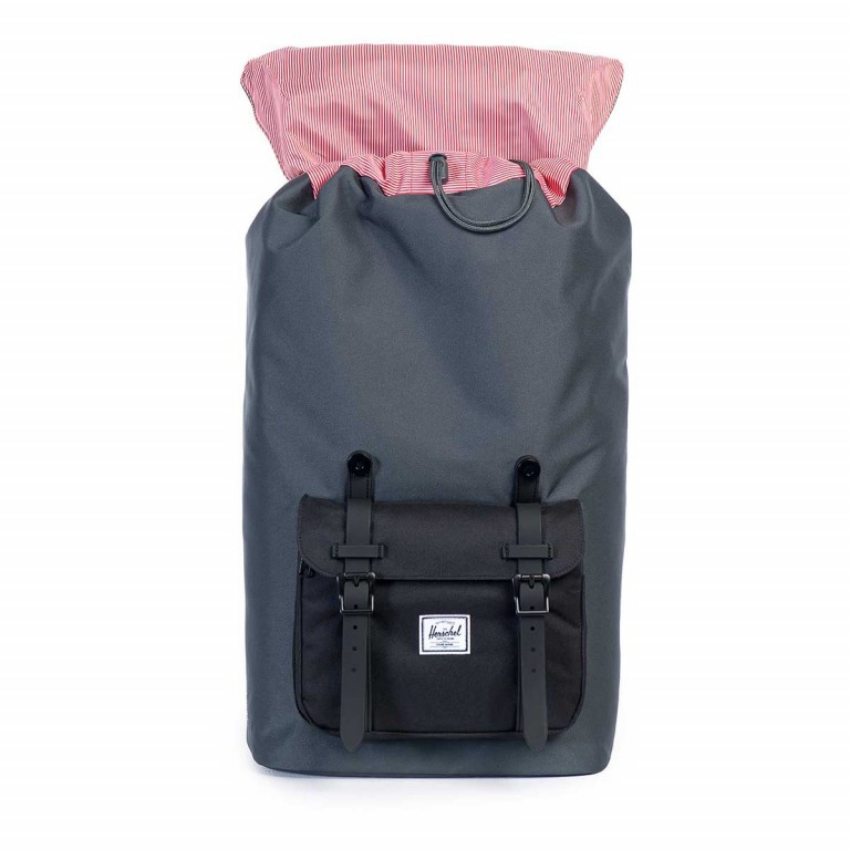 Rucksack Little America einfarbig Volumen 23 Liter Dark Shadow Black, Farbe: anthrazit, Marke: Herschel, EAN: 0828432083077, Abmessungen in cm: 28.56x49.9x17.78, Bild 3 von 4