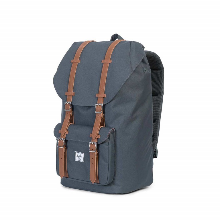 Rucksack Little America Volumen 23 Liter Dark Shadow Tan, Farbe: anthrazit, braun, Marke: Herschel, EAN: 0828432092390, Abmessungen in cm: 28x50x17, Bild 3 von 4