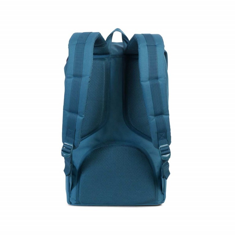 Rucksack Little America Volumen 23 Liter Indian Teal Tan, Farbe: blau/petrol, Marke: Herschel, EAN: 0828432100972, Abmessungen in cm: 28x50x17, Bild 4 von 4