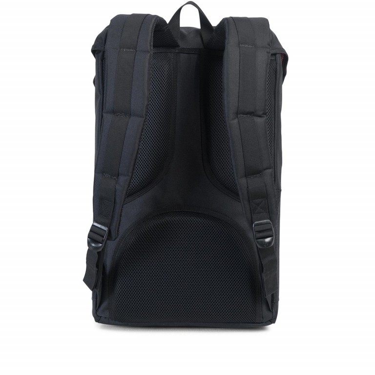 Rucksack Little America Aspect Volumen 23 Liter Black, Farbe: schwarz, Marke: Herschel, EAN: 0828432121496, Abmessungen in cm: 28x50x17, Bild 4 von 4