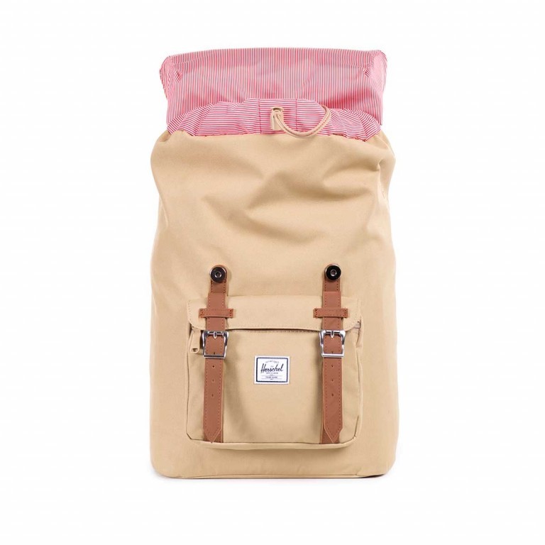 Rucksack Little America Medium Volumen 14 Liter Khaki, Farbe: beige, Marke: Herschel, EAN: 0828432013326, Abmessungen in cm: 28x43x12, Bild 4 von 4