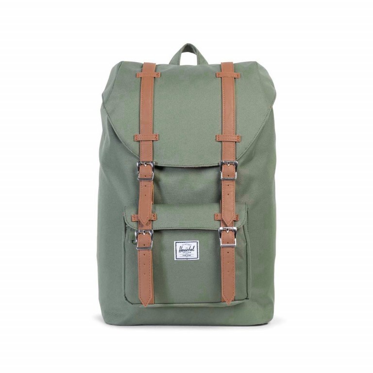 Herschel dark green backpack top