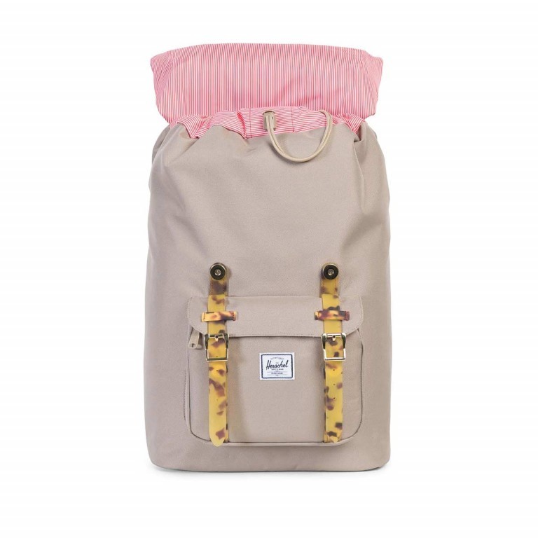 Rucksack Little America Medium Größe 14 Liter Brindle Tortoise Shell Rubber, Farbe: beige, Marke: Herschel, EAN: 0828432103096, Abmessungen in cm: 28x43x12, Bild 3 von 4