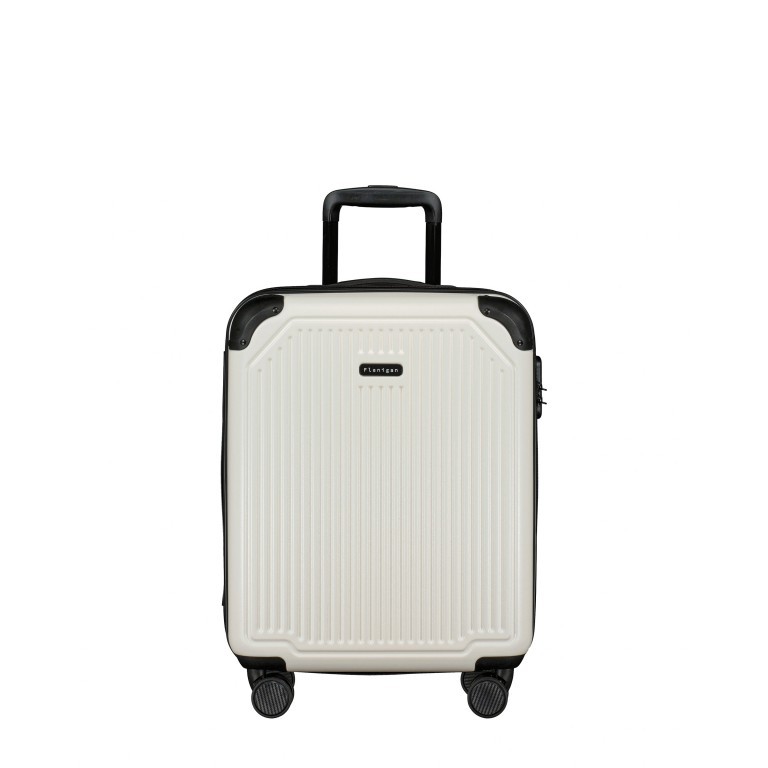 Koffer Nelson S IATA-konform Weiß, Farbe: weiß, Marke: Flanigan, EAN: 4048171005406, Abmessungen in cm: 39x55x20, Bild 1 von 8
