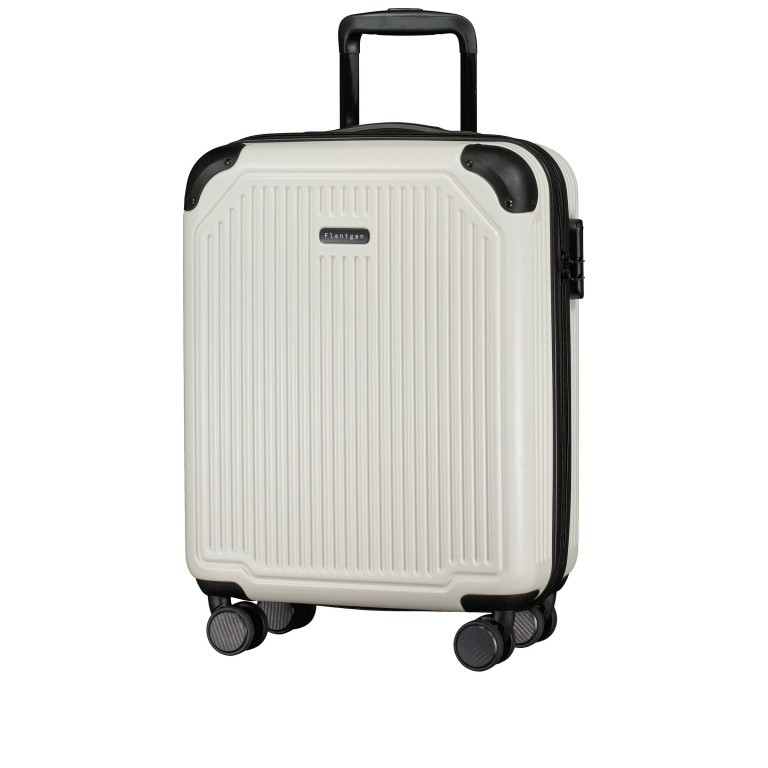 Koffer Nelson S IATA-konform Weiß, Farbe: weiß, Marke: Flanigan, EAN: 4048171005406, Abmessungen in cm: 39x55x20, Bild 2 von 8
