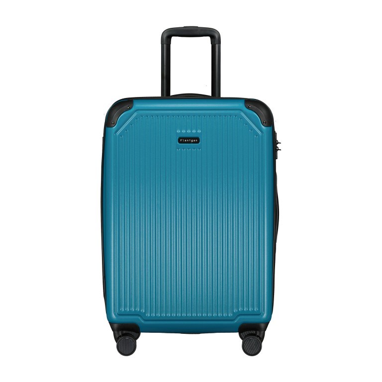 Koffer Nelson M Petrol, Farbe: blau/petrol, Marke: Flanigan, EAN: 4048171005420, Abmessungen in cm: 45x67x26, Bild 1 von 8