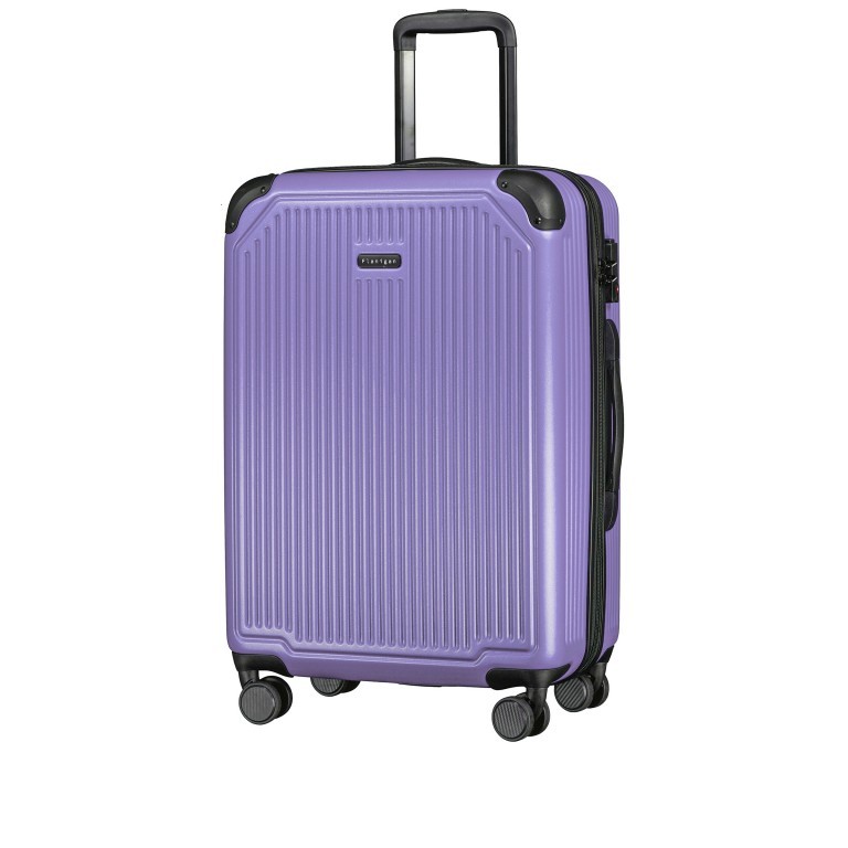 Koffer Nelson M Flieder, Farbe: flieder/lila, Marke: Flanigan, EAN: 4048171006373, Abmessungen in cm: 45x67x26, Bild 2 von 7
