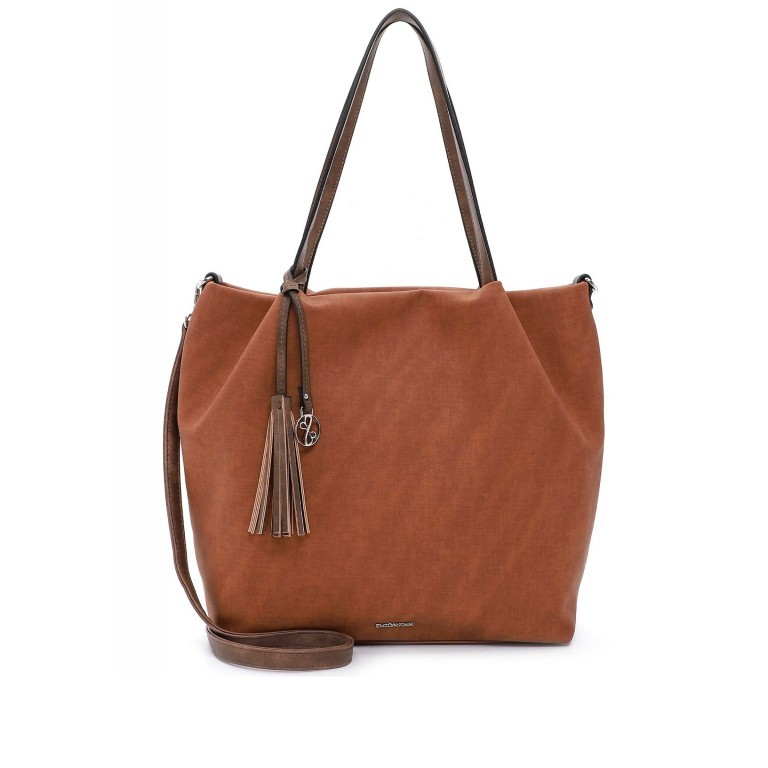 Shopper Elke Bag in Bag zweiteiliges Set Cognac, Farbe: cognac, Marke: Emily & Noah, EAN: 4049391331887, Bild 2 von 5