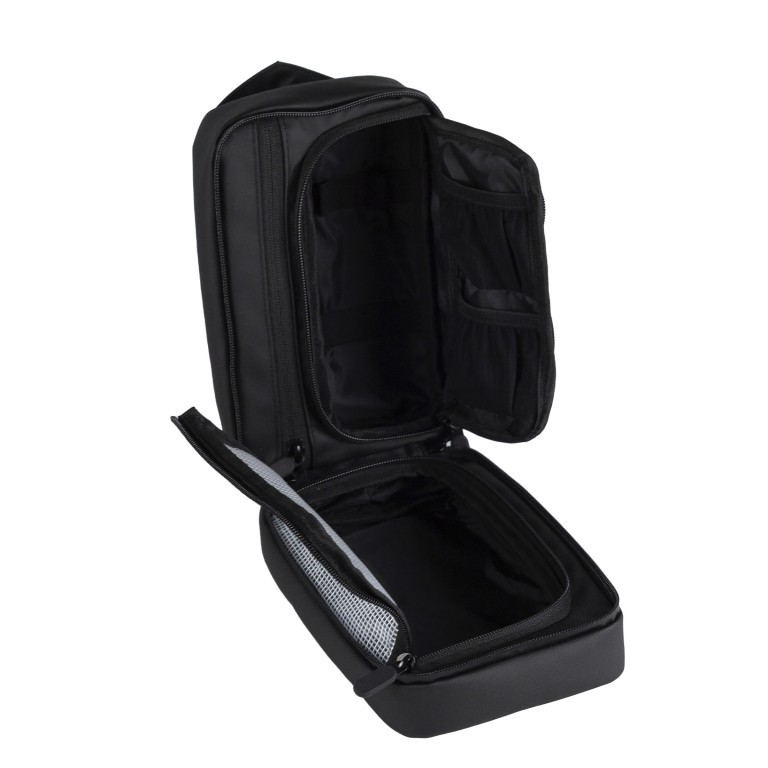 Kulturtasche Schwarz, Farbe: schwarz, Marke: Onemate, EAN: 8720648099007, Abmessungen in cm: 15x24x9, Bild 4 von 5