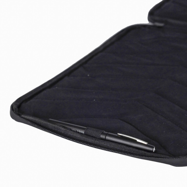Laptophülle Laptop Sleeve Laptopfach 14 Zoll Schwarz, Farbe: schwarz, Marke: Onemate, EAN: 8720648099380, Abmessungen in cm: 24.5x35x3, Bild 3 von 5
