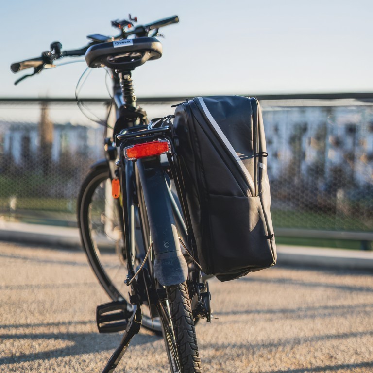 Fahrradtasche / Rucksack Bike Bag Pro für Gepäckträger Schwarz, Farbe: schwarz, Marke: Onemate, EAN: 8720648099410, Abmessungen in cm: 29x41x16, Bild 5 von 12