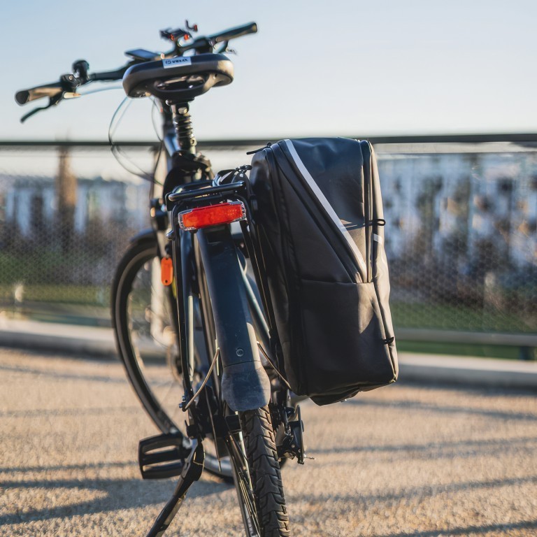 Fahrradtasche / Rucksack Bike Bag Pro für Gepäckträger Schwarz, Farbe: schwarz, Marke: Onemate, EAN: 8720648099410, Abmessungen in cm: 29x41x16, Bild 5 von 12
