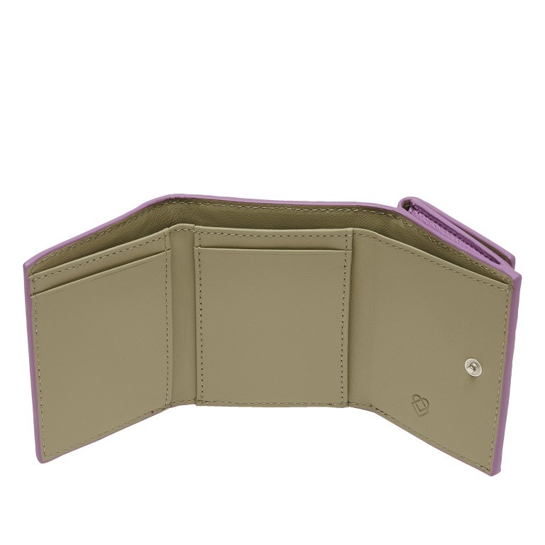 Geldbörse Classics Lillian Purse M mit RFID-Schutz Digital Lavender, Farbe: flieder/lila, Marke: Liebeskind Berlin, EAN: 4099593011933, Abmessungen in cm: 10x8x3, Bild 3 von 4