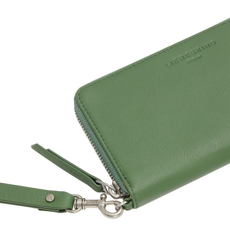 Geldbörse Classics Vivian Purse XL mit RFID-Schutz Palm Green, Farbe: grün/oliv, Marke: Liebeskind Berlin, EAN: 4099593010523, Abmessungen in cm: 18x10x2.5, Bild 4 von 4