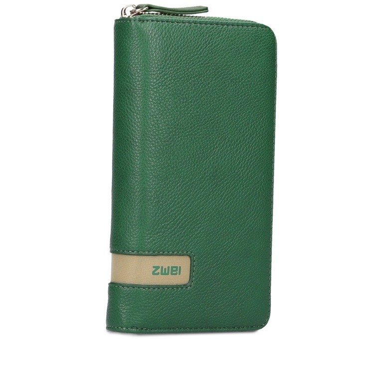 Geldbörse Mademoiselle Wallet MW2 Moos, Farbe: grün/oliv, Marke: Zwei, EAN: 4250257929104, Abmessungen in cm: 19.5x10x3, Bild 1 von 5