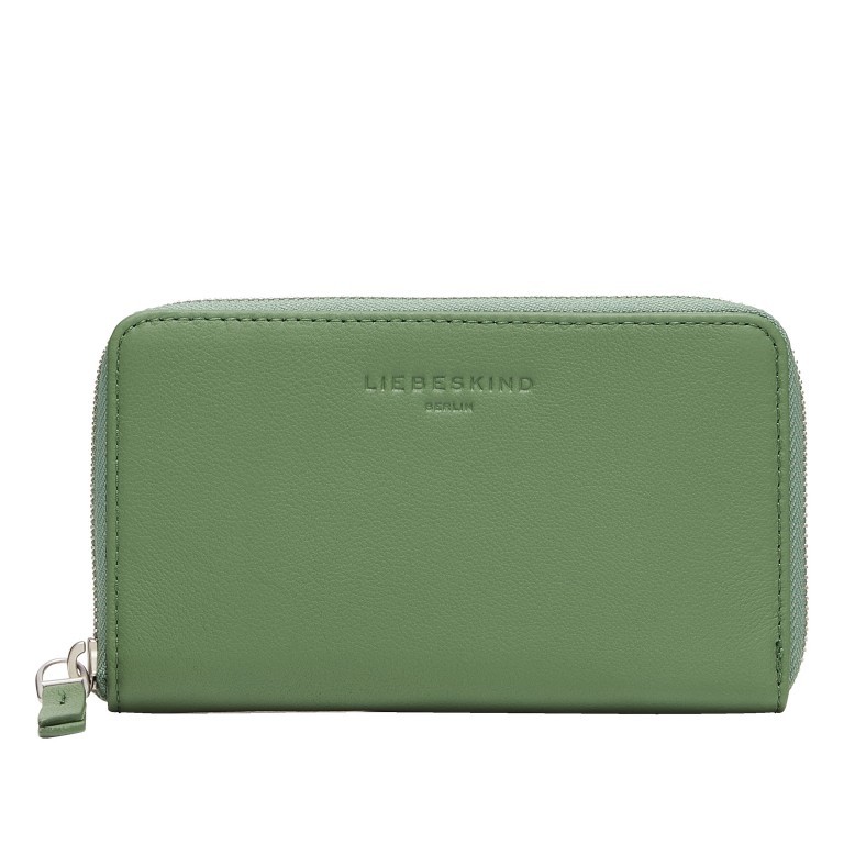 Geldbörse Classics Frieda mit RFID-Schutz Palm Green, Farbe: grün/oliv, Marke: Liebeskind Berlin, EAN: 4099593012442, Abmessungen in cm: 16.5x9.5x2, Bild 1 von 4