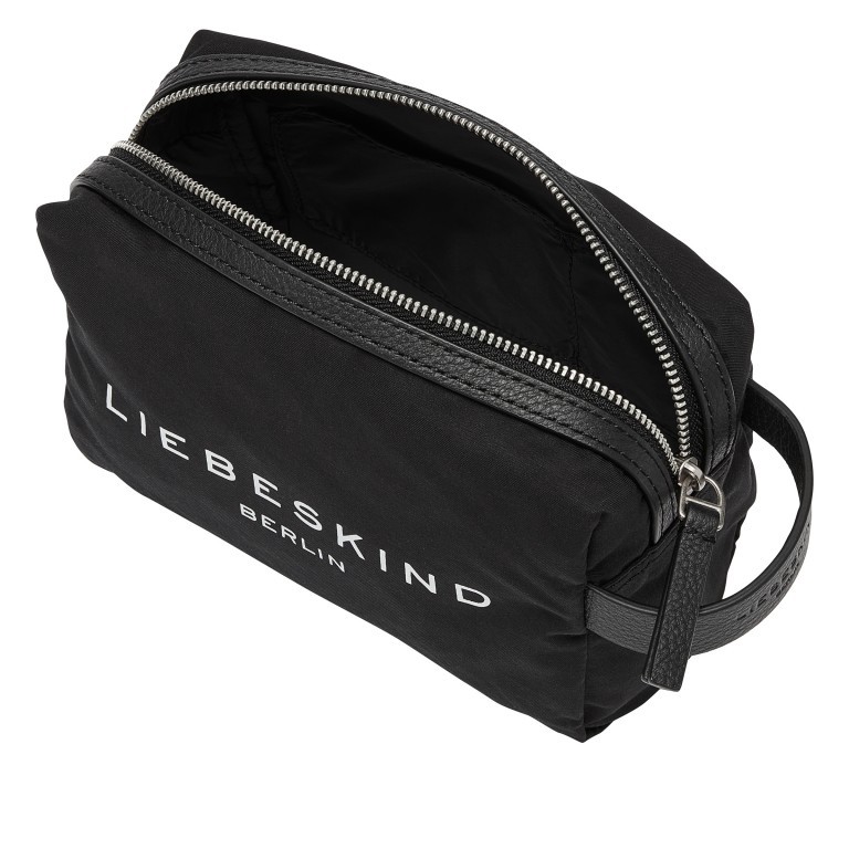 Kosmetiktasche Cosmetic Pouch S Black, Farbe: schwarz, Marke: Liebeskind Berlin, EAN: 4099593012220, Abmessungen in cm: 18.5x12x9, Bild 3 von 4