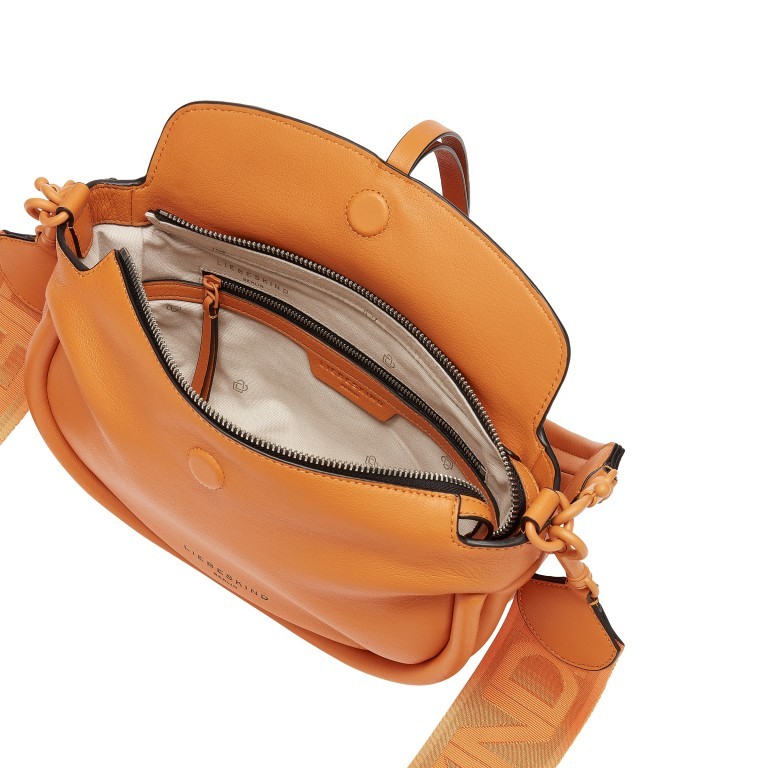 Beuteltasche Fab3 Hobo S Pumpkin Spice, Farbe: orange, Marke: Liebeskind Berlin, EAN: 4099593005796, Abmessungen in cm: 24x15x6, Bild 4 von 5